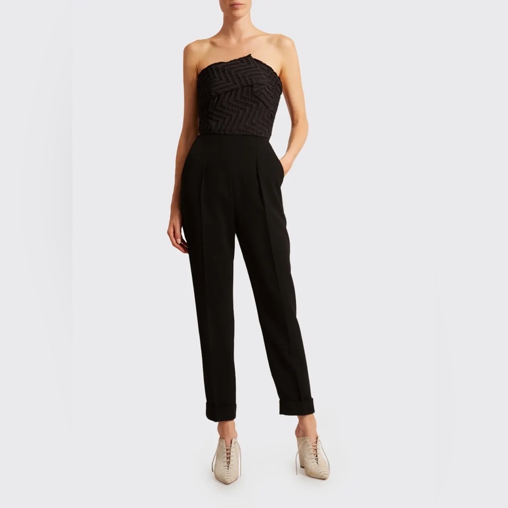 NWT Roland Mouret Haye Jumpsuit, black, US Size 10